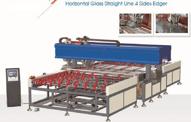 الصين آلة القطع الزجاجية الجانبية الأفقية 4 آلة التقطيع الزجاج الأوتوماتيكية الأوتوماتيكية ، آلة تجليد الزجاج الأفقية المزود